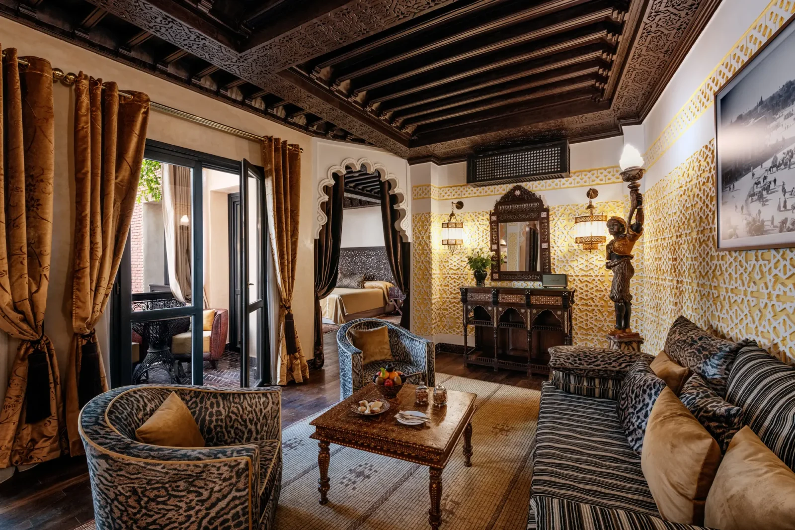 Signature Suite at Riad Kheirredine – luxurious room with elegant decor and modern amenities