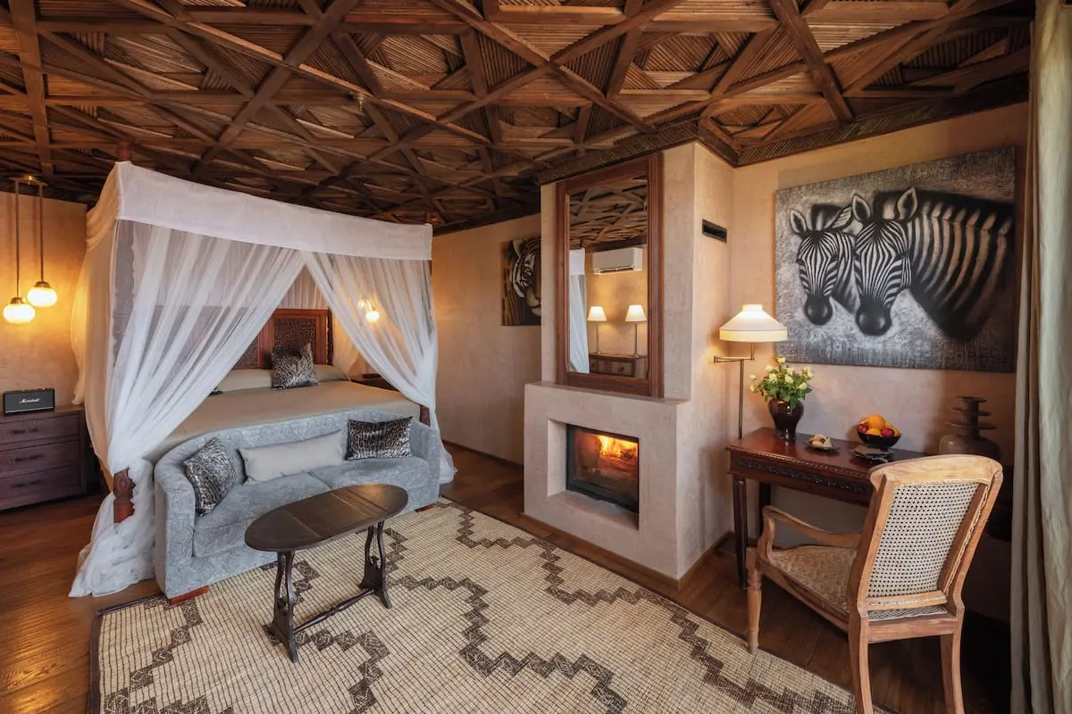 Signature Suite at Riad Kheirredine – luxurious room with elegant decor and modern amenities