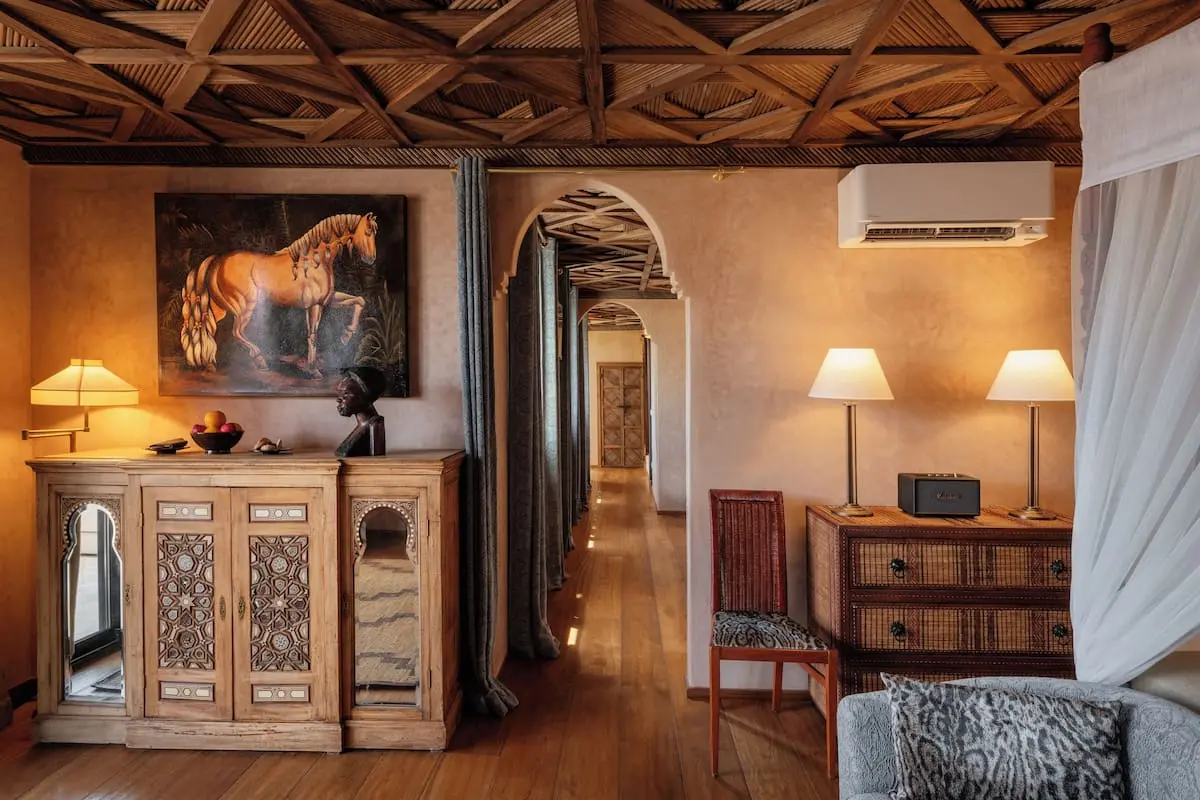 Signature Suite at Riad Kheirredine – luxurious room with elegant decor and modern amenities