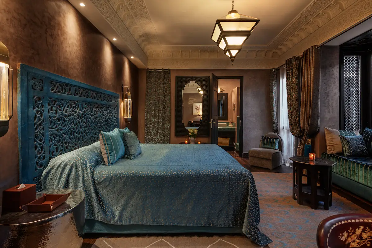 Luxury room at Riad Kheirredine in Marrakech Medina